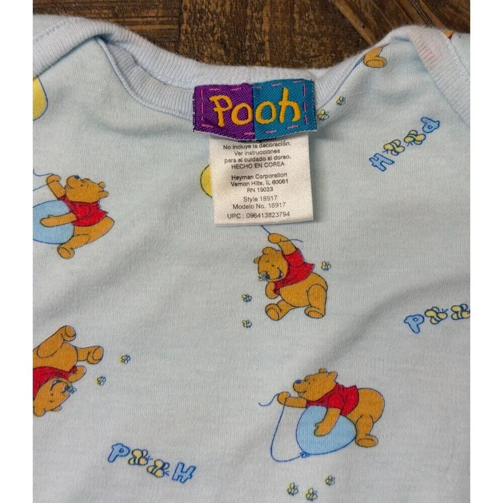 Vintage 90s Disney Winnie the Pooh Infant Unisex Sleep Sack Layette One Size